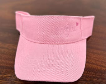 Personalized Embroidered Monogram Visor | Custom Golf, Tennis Gift