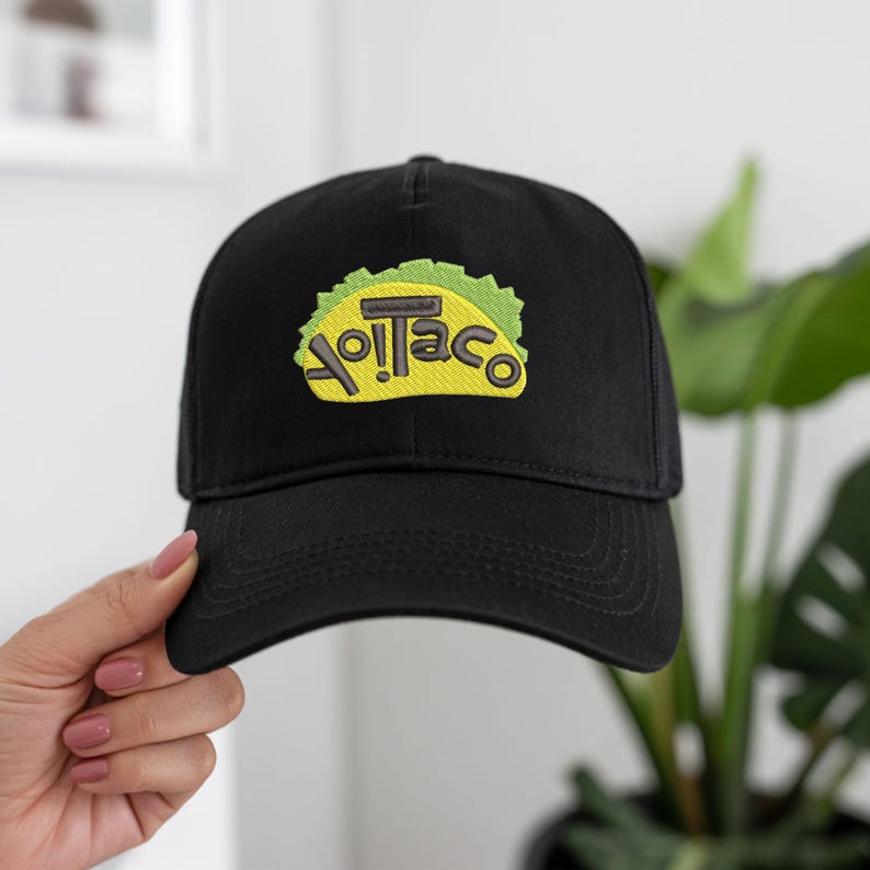 Cappello con testo capovolto ricamato personalizzato, crea il tuo cappello personalizzato immagine 3