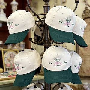 Gorra de camionero Martini bordada personalizada, gorra para despedida de soltera