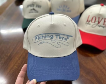 Custom Embroidered Hat, Personalized Dad Hat, Two Tone Cap, Mama Hat Gift