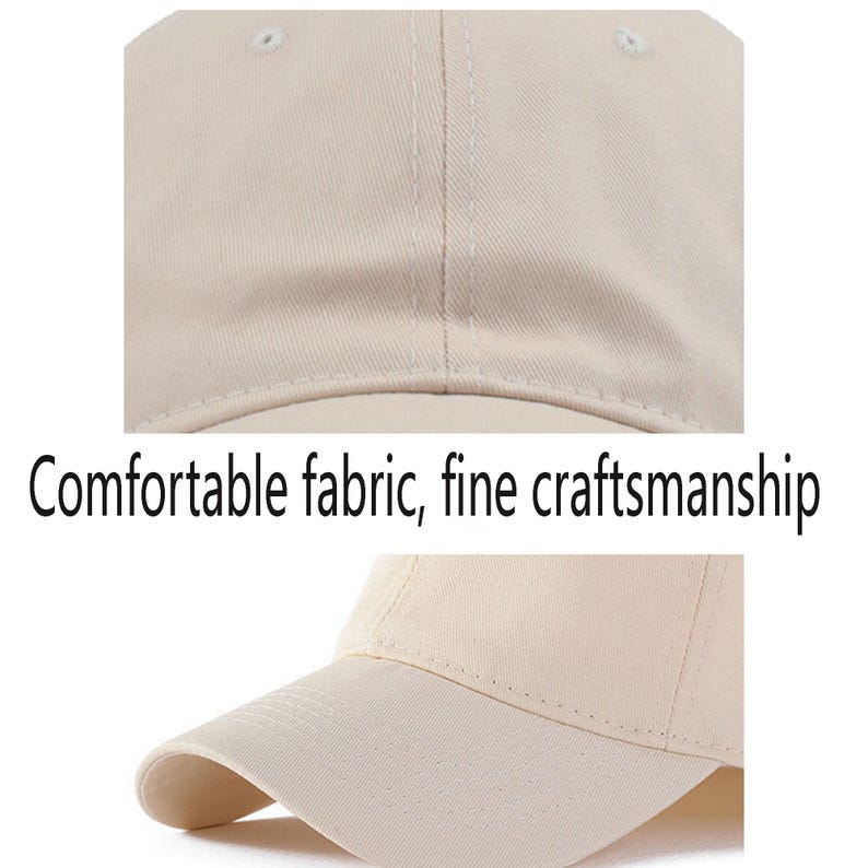 Pu&ograve; includere: Cappellino da baseball beige con visiera curva. Il cappellino &egrave; realizzato in un tessuto confortevole e presenta una lavorazione raffinata. Il testo "Comfortable fabric, fine craftsmanship" &egrave; visualizzato sotto.