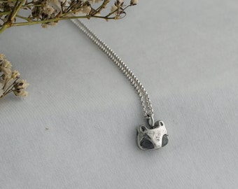 Silver Raccoon Necklace - Raccoon Charm - Wildlife Jewelry - Raccoon Gift