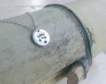 Silver panda necklace - Animal lover