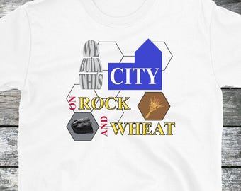 Built This City Graphic T-Shirt, Catan Gift, Unisex Tee