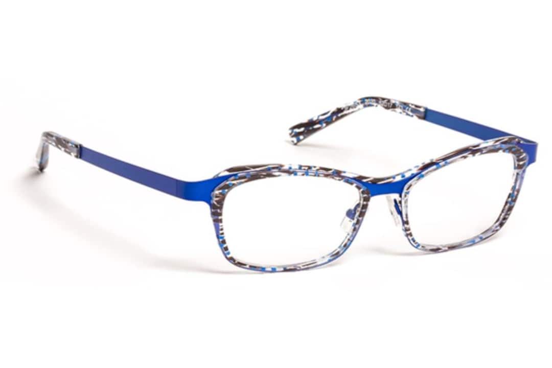 Lunettes De Vue Créateur JF Rey JF2669 - Monture Métal/titane Bleue - Homme - Neuf Avec étiquettes