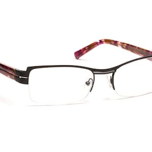 Monture Optique JF Rey JF2419 - Nylor Semi-cerclé Noir, Fabrication Française