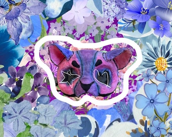 Bi Flag Inspired Therian Cat Mask