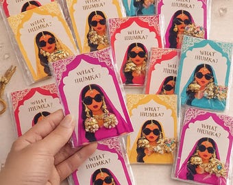 Lot Of 200 Pair Indian Jhumka Earrings with Unique 'What Jhumka' Card, Traditional Gold-Plated Jhumkis, Perfect Gift for Her