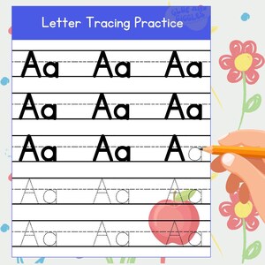 Rastreamento de letras - Maiúsculas e Minúsculas de A a Z (Cópia Digital)