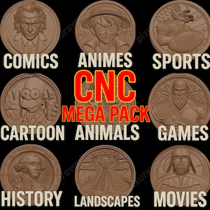 CNC ROUTER Mega Bundle, Stl files for router machines, 3D cnc Router stl Pack, cnc stl files pack, cnc Design bundle,