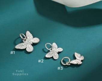 925 Sterling Silver Butterfly Charm – Small Monarch Pendant for Bracelet, Necklace & Jewelry Making