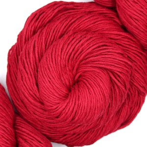 Chili Pepper - 100% Recycled Cotton Reclaimed Sweater, Eco Friendly, Upcycled Yarn - Dk Weight