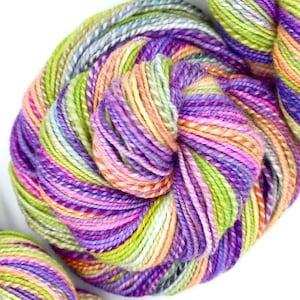 Nostalgia - Ombre Hand Dyed Wool, Silk Hand Spun Yarn - Dk Weight