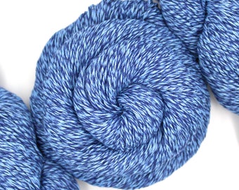 Blue Hydrangea - 100% Cotton Recycled/ Upcycled Yarn - Worsted Weight