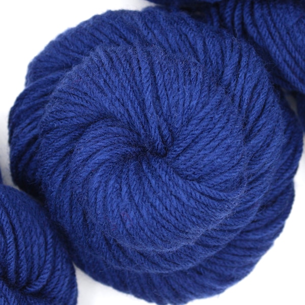 Sapphire Blue - 100% Recycled Acrylic, Vegan, Eco Friendly, Reclaimed Sweater, Upcycled Yarn - Worsted Weight