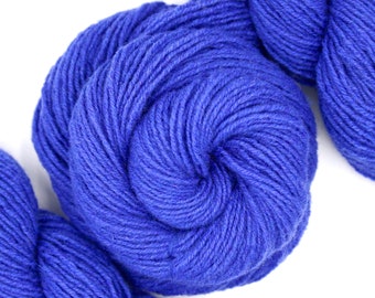 Blue Iris - 100% Lamb's Wool Recycled/ Upcycled Yarn - Dk Weight