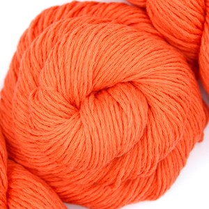 Tangerine - Recycled Cotton/ Nylon, Vegan, Eco Friendly, Reclaimed Sweater, Upcycled Yarn - Dk Weight