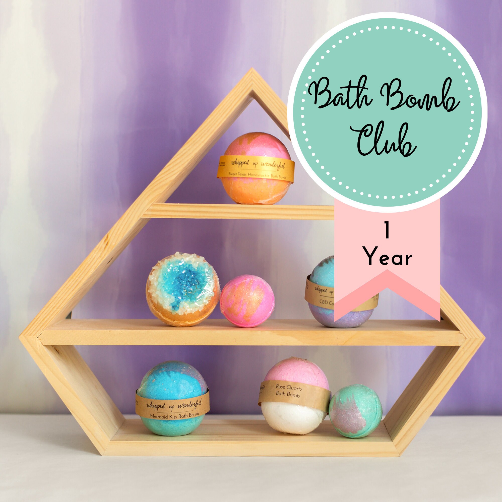 Bath Bomb Club 4 Bath Bombs per Month for a Year | Etsy