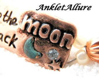 Man In The Moon Anklet To The Moon And Back