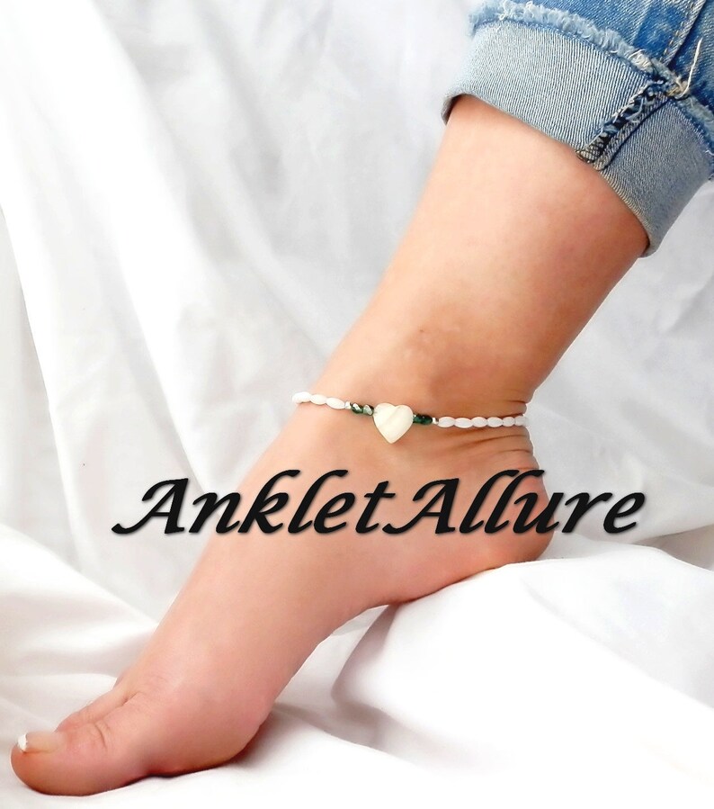 Romantic BEACH Anklet HEART CHOKER ShellAnklets for Women