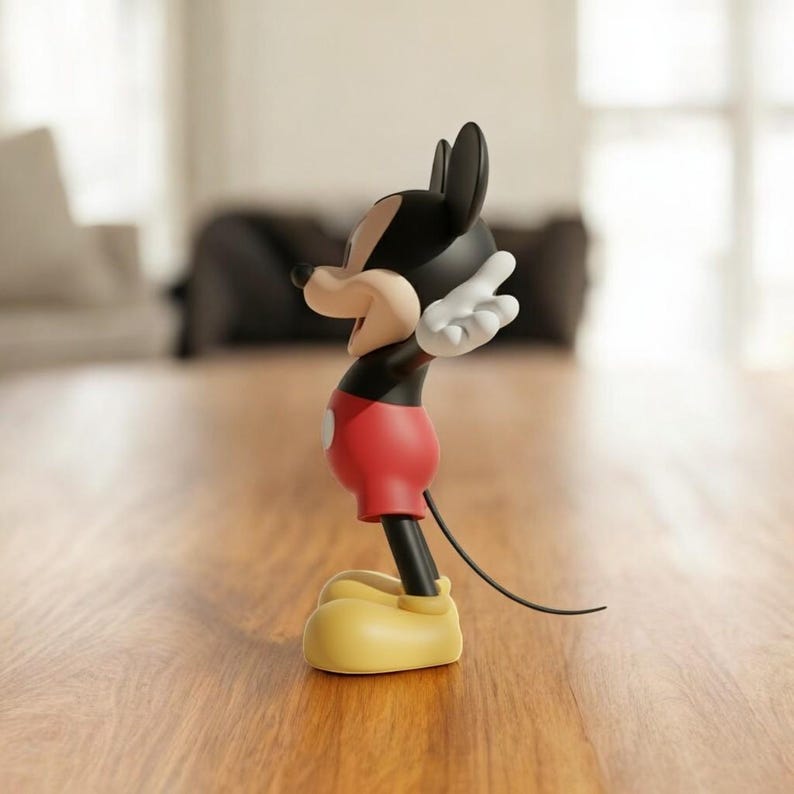 Mickey Mouse STL File, 3D Mickey Mouse Figure Stl, Easy To Print, High Quality Stl