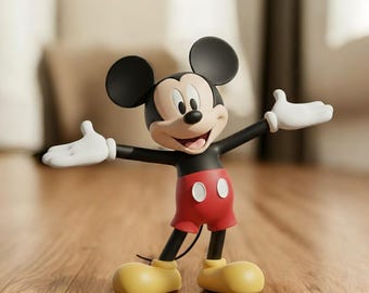 3D Mickey Mouse Figure STL File, Easy Print