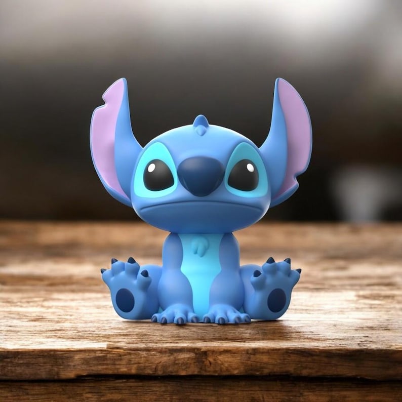 3D Stitch STL File, Stitch Figure Model, Easy To Print, High Quality Stl