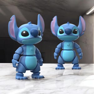 3D Stitch STL File, Stitch Figure Model, Stitch Model File, Easy To Print, High Quality Stl