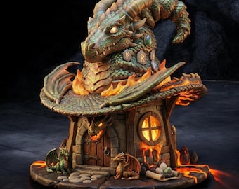 Dragon House STL File, 3D Model