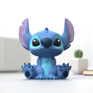3D Stitch STL File, Stitch Figure Model, Easy To Print, High Quality Stl