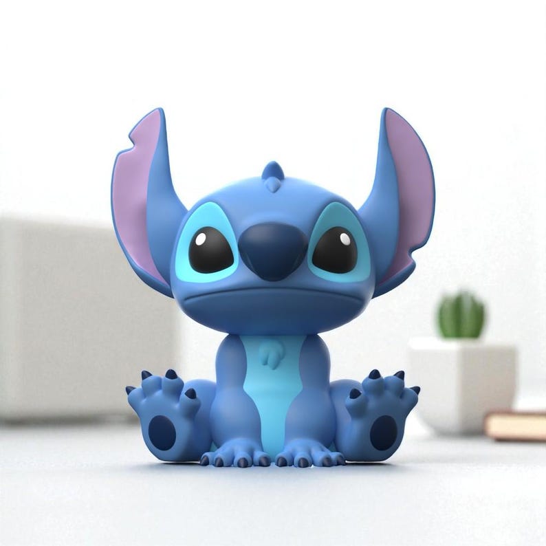 3D Stitch STL File, Stitch Figure Model, Easy To Print, High Quality Stl
