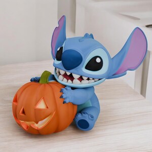 3D Pumpkin Stitch Figure Model STL, Stitch STL File, Easy To Print