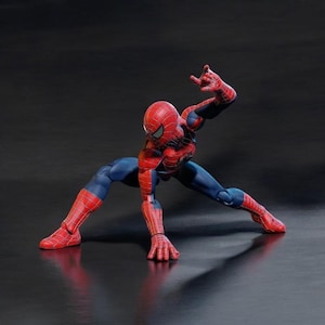 Spiderman Action STL File, 3D Spiderman Figure Stl, Articulated Spiderman, Easy To Print, High Quality Stl