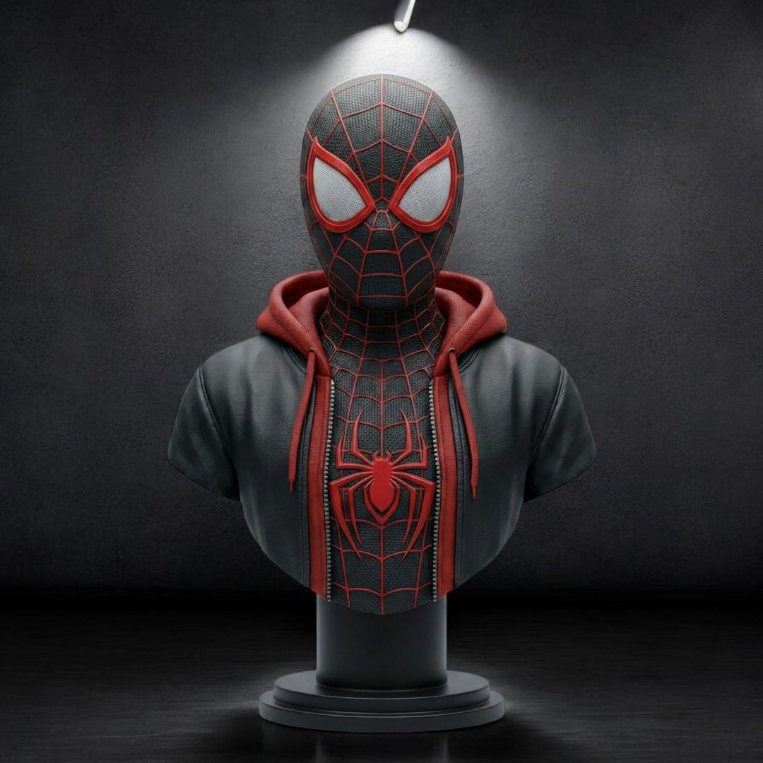 Spiderman Bust STL File: 3D Statue Bust - Etsy