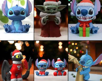 Christmas Stitch Figure STL Files, 3D Model