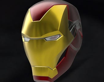 3D Printable Iron Man Mask STL File, Cosplay Helmet