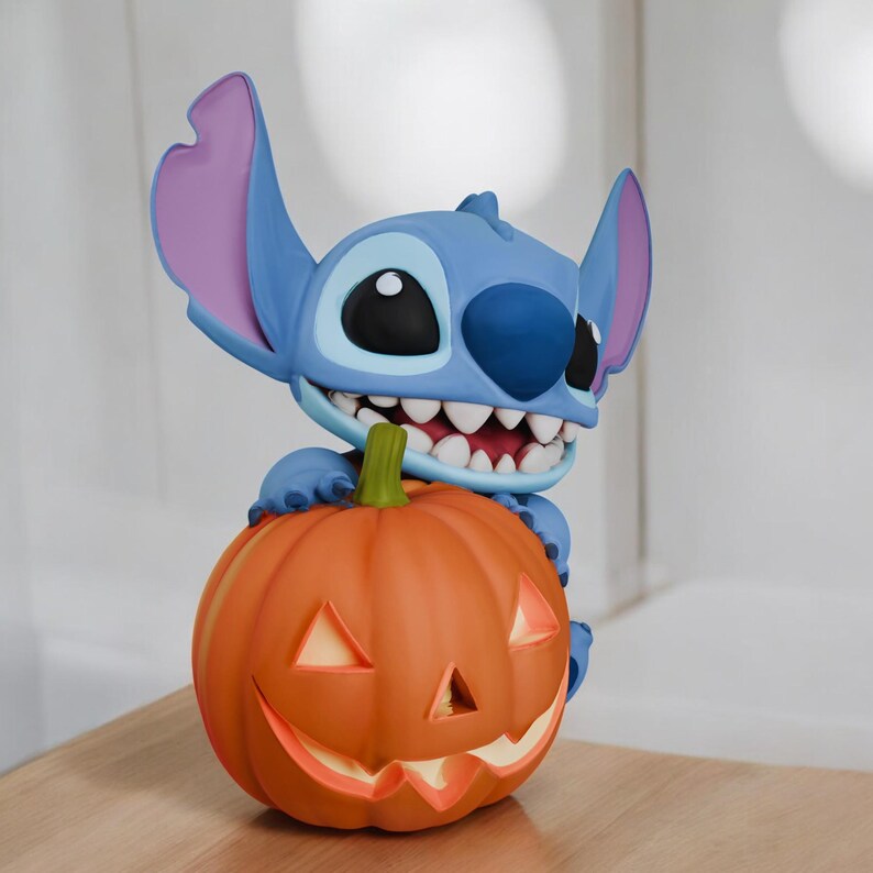 3D Pumpkin Stitch Figure Model STL, Stitch STL File, Easy To Print
