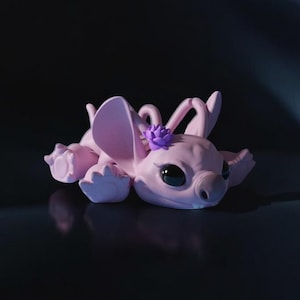 3D Stitch and Angel STL File, Stitch Star and Angel Figure Model, Stitch Model File