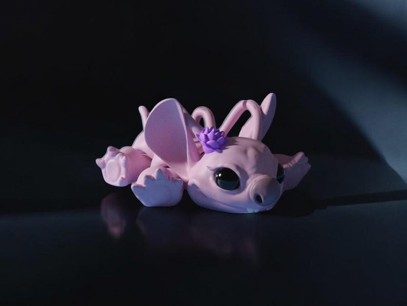 3D Stitch and Angel STL File, Stitch Star and Angel Figure Model, Stitch Model File