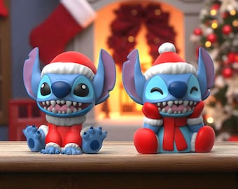 Archivo STL de estrella navideña 3D Stitch: modelo de figura fácil de imprimir