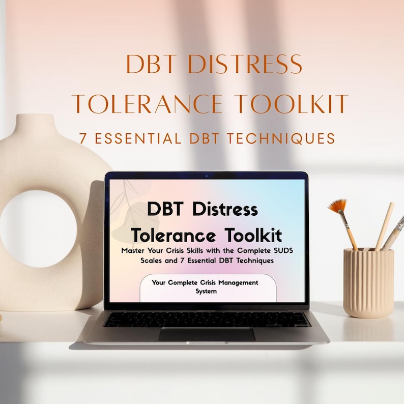UPDATED! DBT Distress Tolerance Skills Workbook: Therapy Worksheets ...