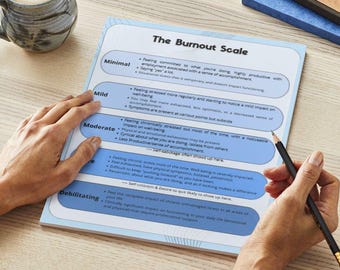 The Burnout Scale Worksheet: Self-Assessment & Recovery Tool (PDF Download)