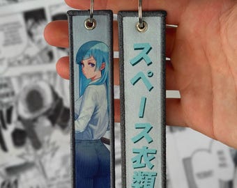 Waifu Anime Manga Embroidered Jet tag | Keychain | Key tag | Lanyard