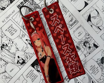 Waifu Poker Anime Manga Embroidered Jet tag | Keychain | Key tag | Lanyard