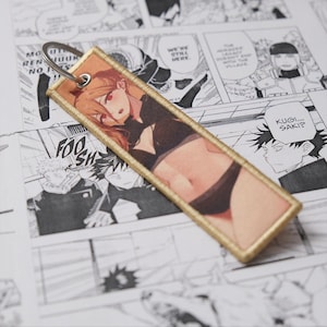 Waifu Anime Manga Embroidered Jet tag | Keychain | Key tag | Lanyard