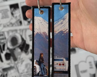 Fancy Japan Style Anime Embroidered Jet tag | Keychain | Key tag | Lanyard