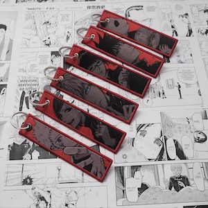 Anime Manga Embroidered Jet tag | Keychain | Key tag | Lanyard