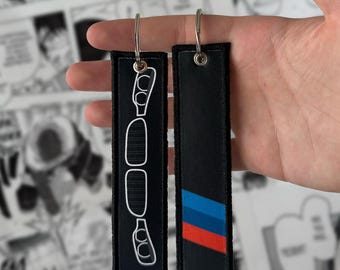 Bimmer F30/F80 | M3 Car Enthusiast Embroidered Jet tag | Keychain | Key tag | Lanyard