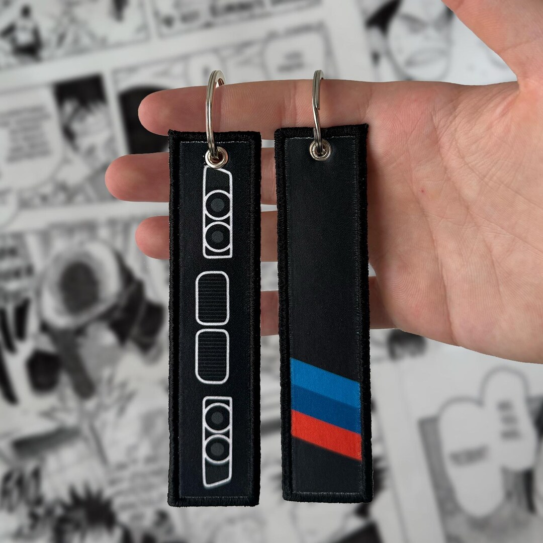 Bimmer E36 | M3 Car Enthusiast Embroidered Jet Tag | Keychain | Key Tag ...