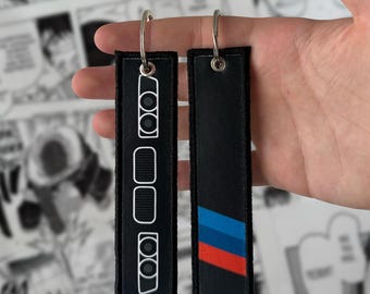 Bimmer E36 | M3 Car Enthusiast Embroidered Jet tag | Keychain | Key tag | Lanyard
